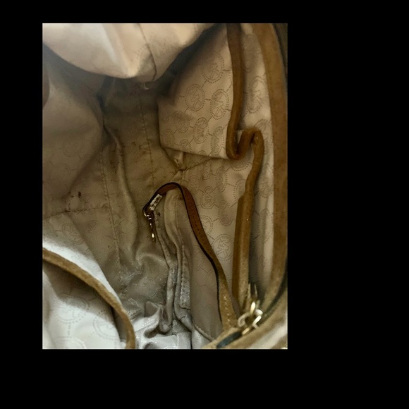 Michael Kors Presley Brown Suede Fringe Tassel Shoulder Bag - Picture 6 of 7